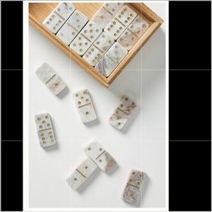 Anthropologie Torrento marble dominoes set
